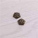200pcs 4*12*12mm Flower Pendants Jewelry DIY Charms