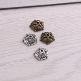 200pcs 4*12*12mm Flower Pendants Jewelry DIY Charms