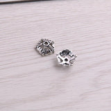 200pcs 4*12*12mm Flower Pendants Jewelry DIY Charms