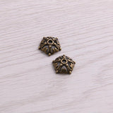 200pcs 4*12*12mm Flower Pendants Jewelry DIY Charms