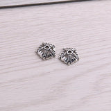 200pcs 4*12*12mm Flower Pendants Jewelry DIY Charms