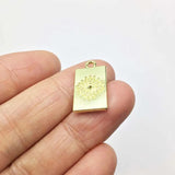 20pcs 10*18mm Eye Rectangle Coin Necklace Bracelet DIY Jewelry 2 colors