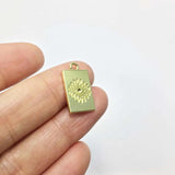 20pcs 10*18mm Eye Rectangle Coin Necklace Bracelet DIY Jewelry 2 colors
