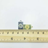 20pcs 10*18mm Eye Rectangle Coin Necklace Bracelet DIY Jewelry 2 colors