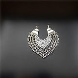 10PCS Antique Silver Heart-Shaped Pendants for Jewelry Making