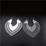 10PCS Antique Silver Heart-Shaped Pendants for Jewelry Making