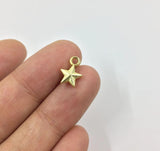 20pcs 8mm Star Zinc Alloy DIY Jewelry 2 colors