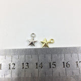 20pcs 8mm Star Zinc Alloy DIY Jewelry 2 colors