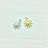 20pcs 14mm Sun Zinc Alloy Charms DIY Jewelry 2 Colors