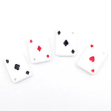 10pcs Resin Playing Card Charm for DIY Jewelry Making