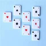 10pcs Resin Playing Card Charm for DIY Jewelry Making