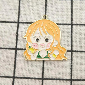 10pcs Enamel Cartoon Charm Jewelry Accessories DIY Finding