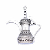 5pcs Flagon Pendant Charms Antique Silver For Jewelry Making