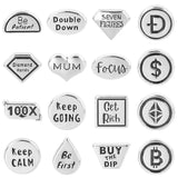 26Pcs Keep Calm Keep Going Floating Charms for Memory Locket Necklaces
