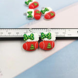 10pcs Christmas Socks Charms Keychains Earrings Pendant Accessory
