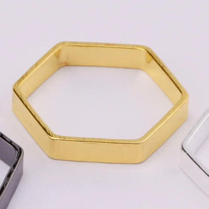 18mm 10pcs Copper Hexagon Charms Star Crystal Ring Pendant DIY Jewelry Making