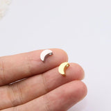 5pcs Stainless Steel Big Hole Star Moon Charms Pendant DIY Necklace Bracelets