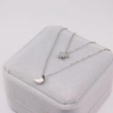 5pcs Stainless Steel Big Hole Star Moon Charms Pendant DIY Necklace Bracelets