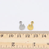 10pcs Stainless Steel Fire Charms Necklace Bracelets Unfading 2 Colors