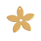 20pcs Five Plum Blossom Copper Sheet DIY Jewelry Accessories