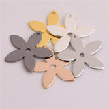 20pcs Five Plum Blossom Copper Sheet DIY Jewelry Accessories