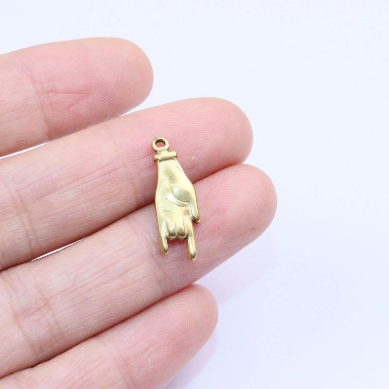 5pcs Stainless Steel Anti-allergy Charms Pendant for DIY Jewelry