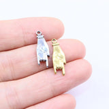 5pcs Stainless Steel Anti-allergy Charms Pendant for DIY Jewelry