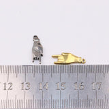 5pcs Stainless Steel Anti-allergy Charms Pendant for DIY Jewelry