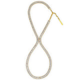 Zircon Figure Eight Anklet Sparkling Crystal Ankle Chain