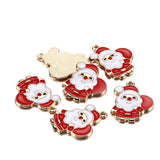 YACHU 10pcs Christmas Snowflake Winter Charms Pendants