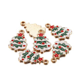 YACHU 10pcs Christmas Snowflake Winter Charms Pendants
