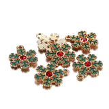 YACHU 10pcs Christmas Snowflake Winter Charms Pendants