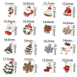 YACHU 10pcs Christmas Snowflake Winter Charms Pendants
