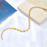 Butterfly Crystal Anklet Women Rhinestone Foot Chain Stainless Steel Barefoot