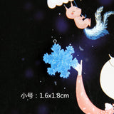 20Pcs Christmas Snowflake Resin Charms DIY Jewelry Findings Earring Keych