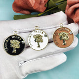 10pcs Beauty Head Coin Enamel Charms for Jewelry Making DIY Pendants