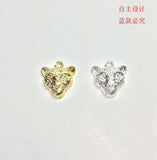10pcs Lovely Leopard Charms Pendant 2 Colors