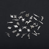 Silver Plants Animals Pendant Charms for DIY Bracelet Necklace