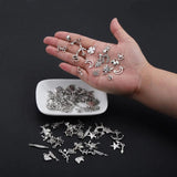 Silver Plants Animals Pendant Charms for DIY Bracelet Necklace
