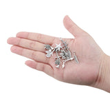 Silver Plants Animals Pendant Charms for DIY Bracelet Necklace