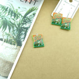 Potato Chips Charms Earring Bracelets DIY Pendants Bulk