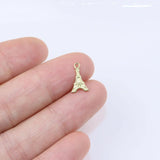 12*7mm StainlessSteel Mini Tower Dangling Charms DIY Anklets Earrings