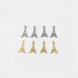 12*7mm StainlessSteel Mini Tower Dangling Charms DIY Anklets Earrings