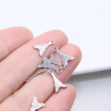 12*7mm StainlessSteel Mini Tower Dangling Charms DIY Anklets Earrings