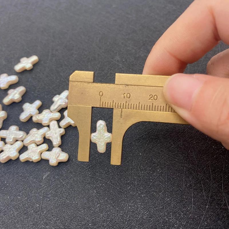 Mother of Pearl Cross Bracelet Pendant for DIY Jewelry Making