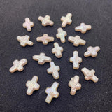 Mother of Pearl Cross Bracelet Pendant for DIY Jewelry Making