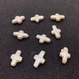Mother of Pearl Cross Bracelet Pendant for DIY Jewelry Making