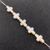 Mother of Pearl Cross Bracelet Pendant for DIY Jewelry Making