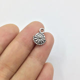 20pcs 10mm Gold/Silver Plated Drop Alloy Charms Pendant for Jewelry Making