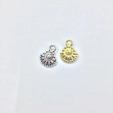 20pcs 10mm Gold/Silver Plated Drop Alloy Charms Pendant for Jewelry Making